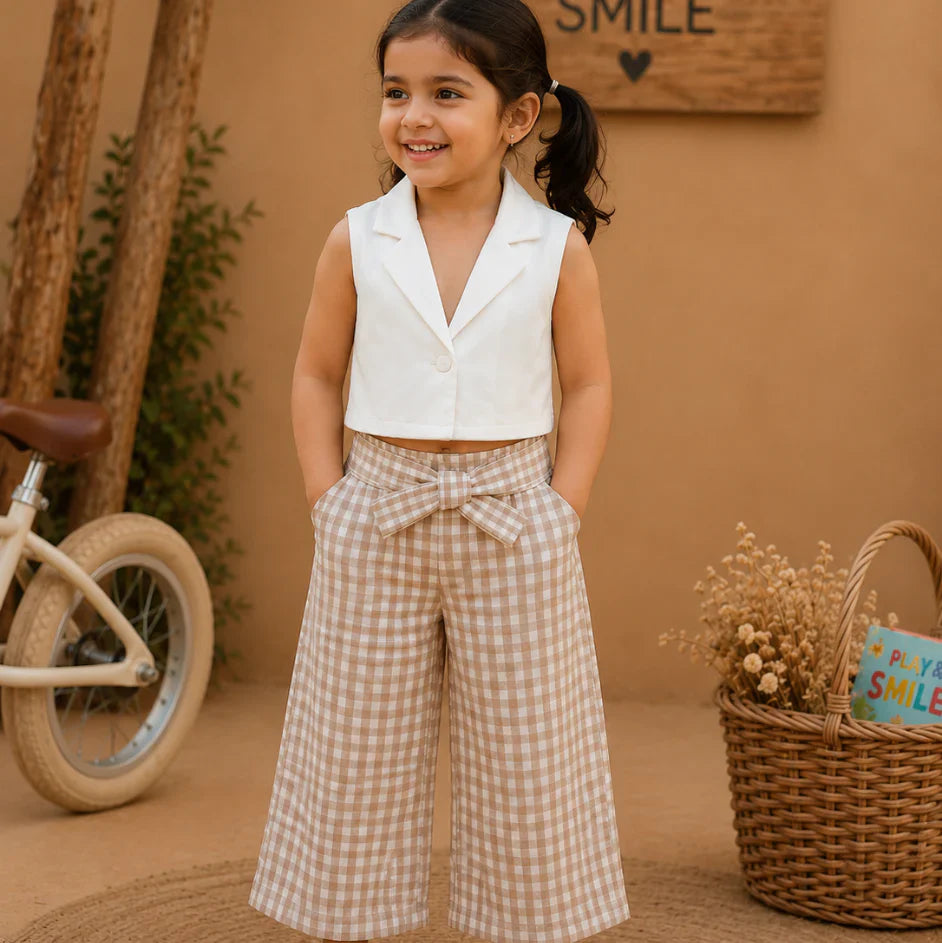 The Memory Maker Co-ord Set - White & Beige