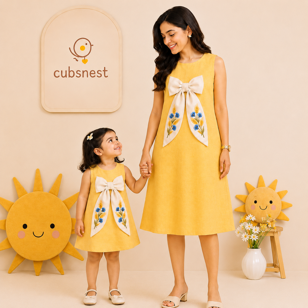 Yellow Blossom Bow Dress