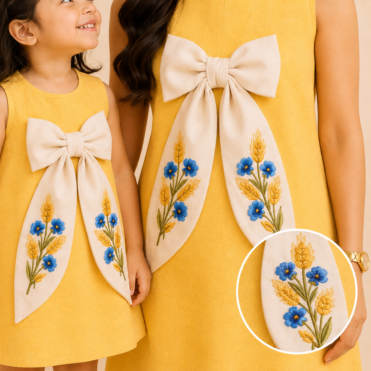 Yellow Blossom Bow Dress