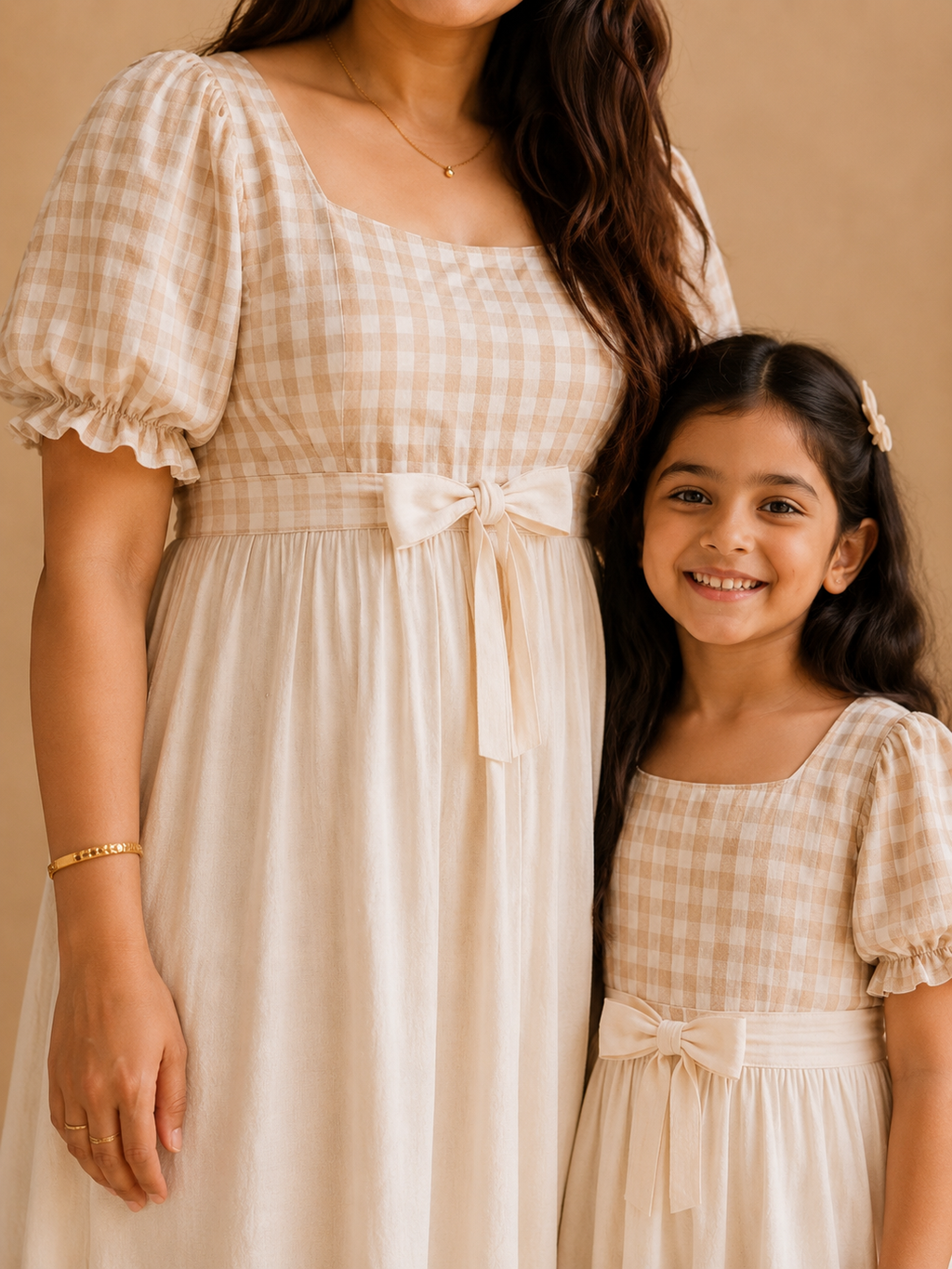 The Meadow Check Mom & Me Duo Set