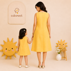 Yellow Blossom Bow Dress