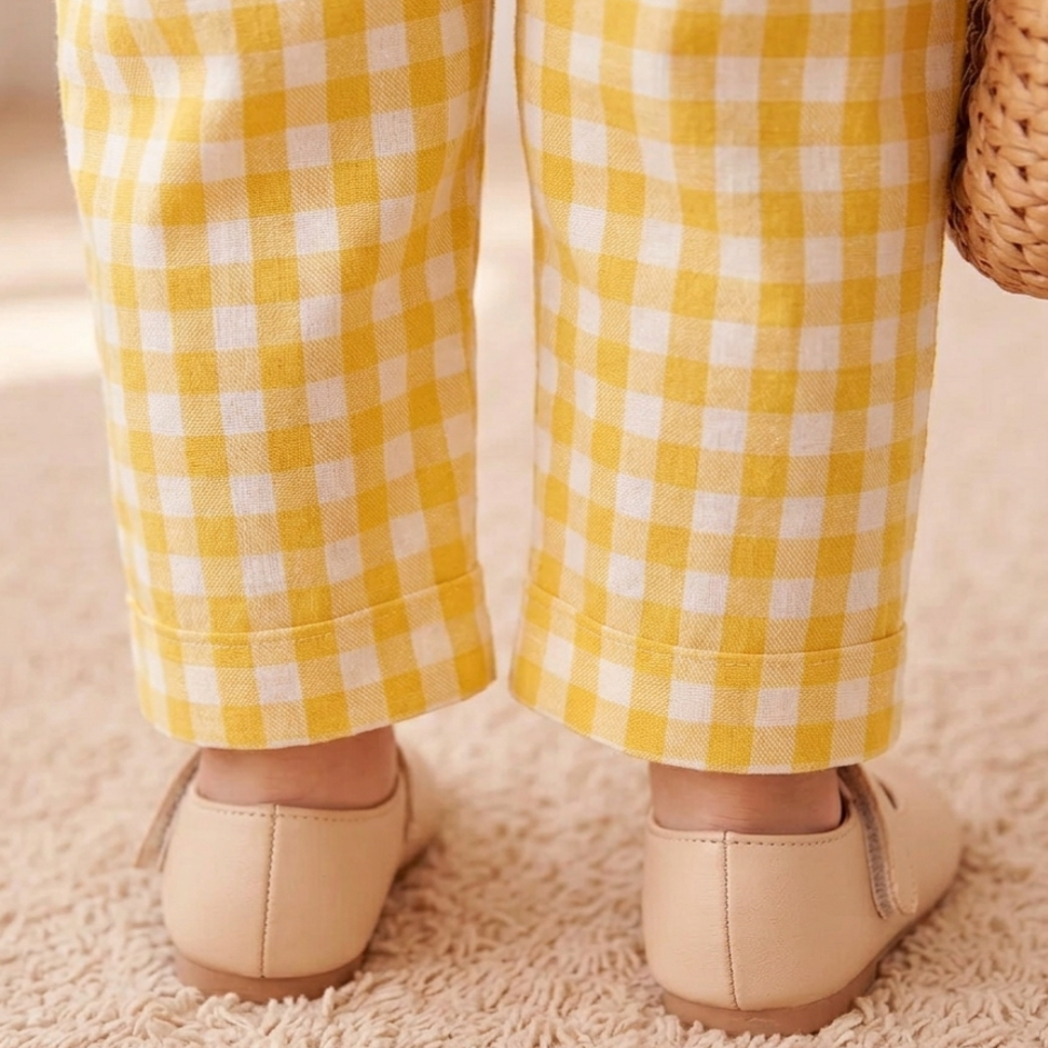 Sunshine Bloom Hooded Customised Jumpsuit - Buttercup Yellow