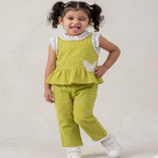 Butterfly Bloom Co-ord Set - Pistachio Green