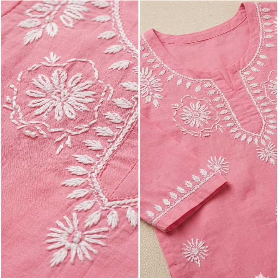 Gulabo Chikanari Set - Pink
