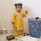 Gulbano Chikankari Set - Yellow